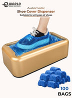 TGYW Smart ABS Automatic Shoe Cover Dispenser Machine Overshoes T Buckle Disposable PE Waterproof Indoor Rainy Floor Cleaning